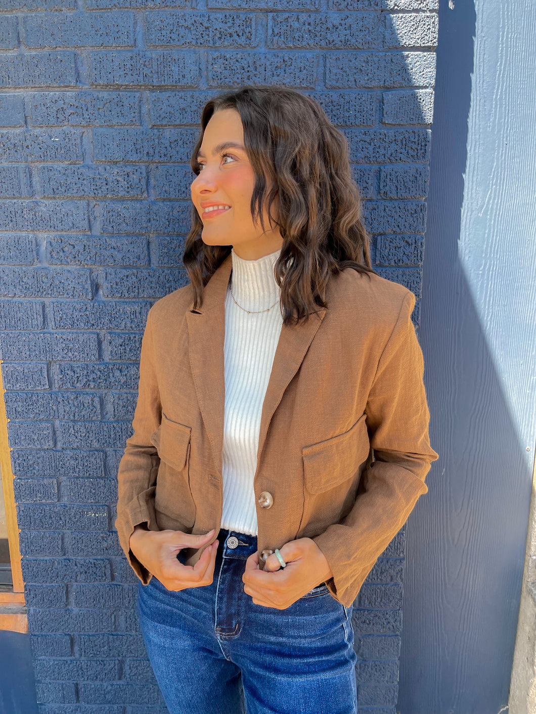 Cropped Tailored Jacket