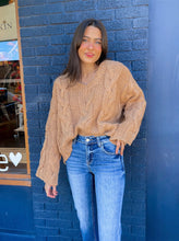 Load image into Gallery viewer, Cable Knit Cropped Sweater
