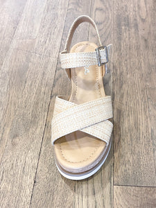 Raffia Platform Sandal