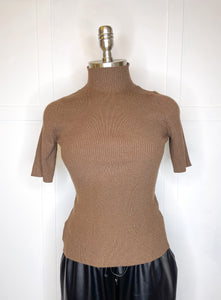 Mock Neck Knit Top//4 Colors