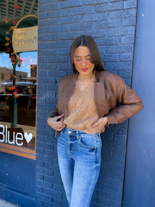 Leather Bomber // 2 colors