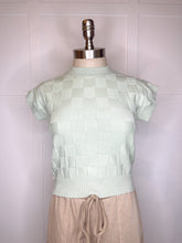 Load image into Gallery viewer, Cap Sleeve Checkered Tank
