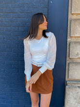 Load image into Gallery viewer, Mesh Balloon Sleeve Top//2 Colors
