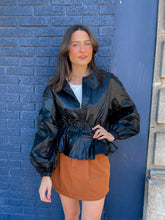 Load image into Gallery viewer, Peplum Leather Jacket
