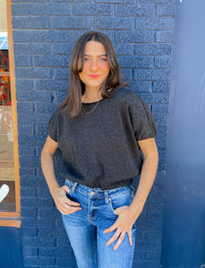Waffle Surplice Back Top