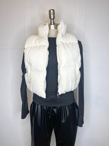 Corduroy Puffer Vest // 3 colors