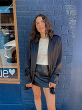 Load image into Gallery viewer, Black Satin Blazer
