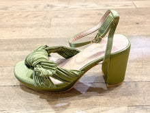 Load image into Gallery viewer, Green Satin Tie Heel
