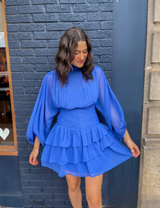 Chiffon Pleated Tier Dress