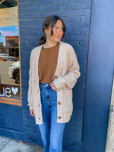 Oversized Chunky Cardigan // 2 colors
