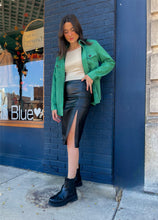 Load image into Gallery viewer, Faux Leather Midi Skirt
