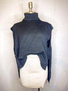 High Low Sleeveless Sweater // 2 colors