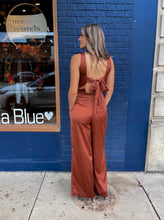 Load image into Gallery viewer, High Neck Satin Jumpsuit
