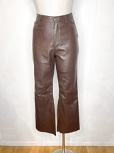 Load image into Gallery viewer, Flare Faux Leather Crop Pant
