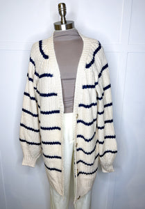 Oversized Stripe Cardigan // 2 colors