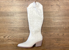 Load image into Gallery viewer, Tall White Cowboy Boot

