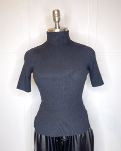Mock Neck Knit Top//4 Colors