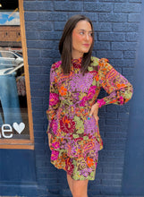 Load image into Gallery viewer, Floral Belted Ruffle Dress
