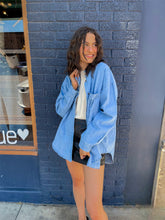 Load image into Gallery viewer, Washed Denim Shacket
