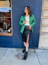 Load image into Gallery viewer, Faux Leather Midi Skirt
