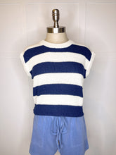 Load image into Gallery viewer, Stripe Knit Crop Tank // 2 colors

