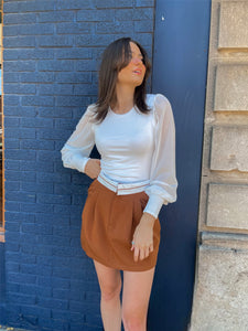 Folded Waist Skirt//3 Colors