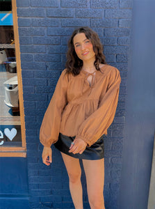 Denim Bubble Sleeve // 3 colors