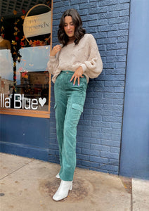 Corduroy Kick Flare Pant