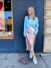 Load image into Gallery viewer, Satin Midi Crepe Skirt
