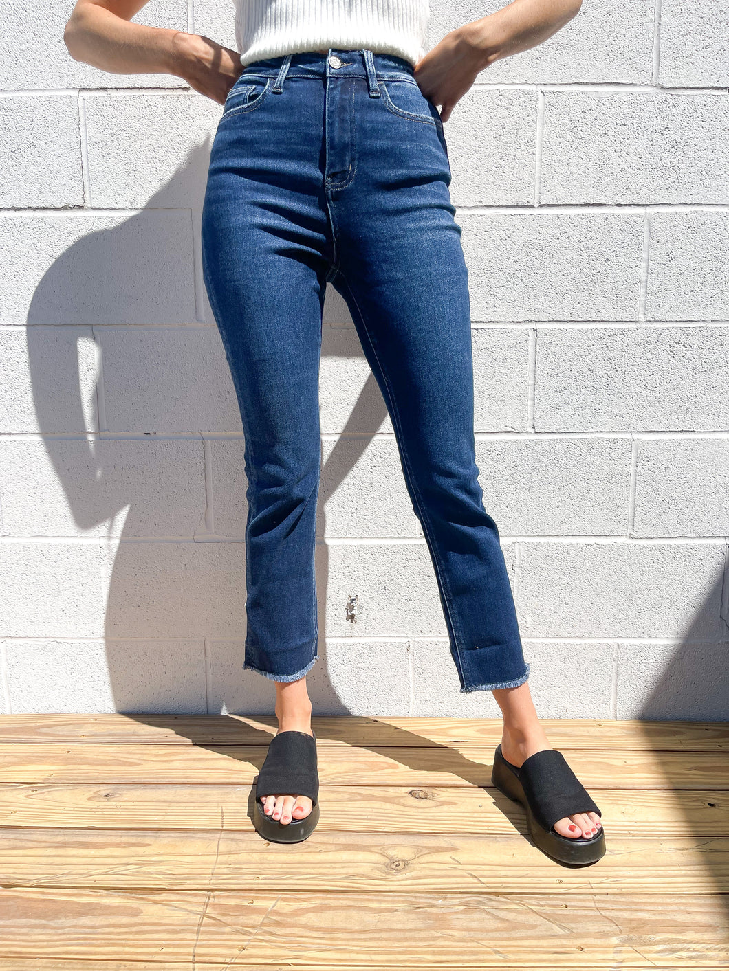 Dark Stretch Slim Straight