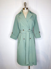 Load image into Gallery viewer, Rolled Sleeve Tie Trench Coat
