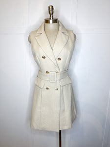 Double Breasted Vest Dress // 2 colors