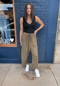 Wide Leg Gaucho Pant