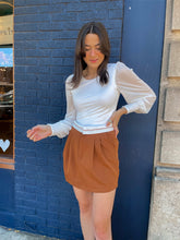 Load image into Gallery viewer, Mesh Balloon Sleeve Top//2 Colors
