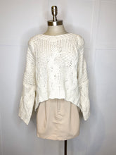 Load image into Gallery viewer, Cable Knit Cropped Sweater
