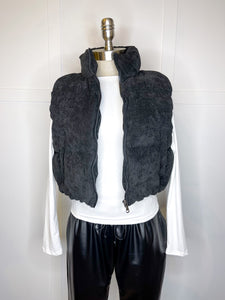 Corduroy Puffer Vest // 3 colors