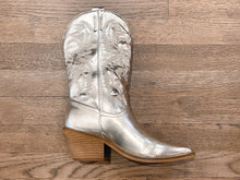 Load image into Gallery viewer, Metallic Gold Cowboy Boot
