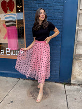 Load image into Gallery viewer, Tulle Bow Midi Skirt
