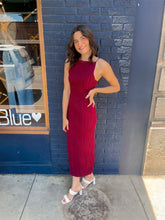 Load image into Gallery viewer, Midi High Neck Wave Dress
