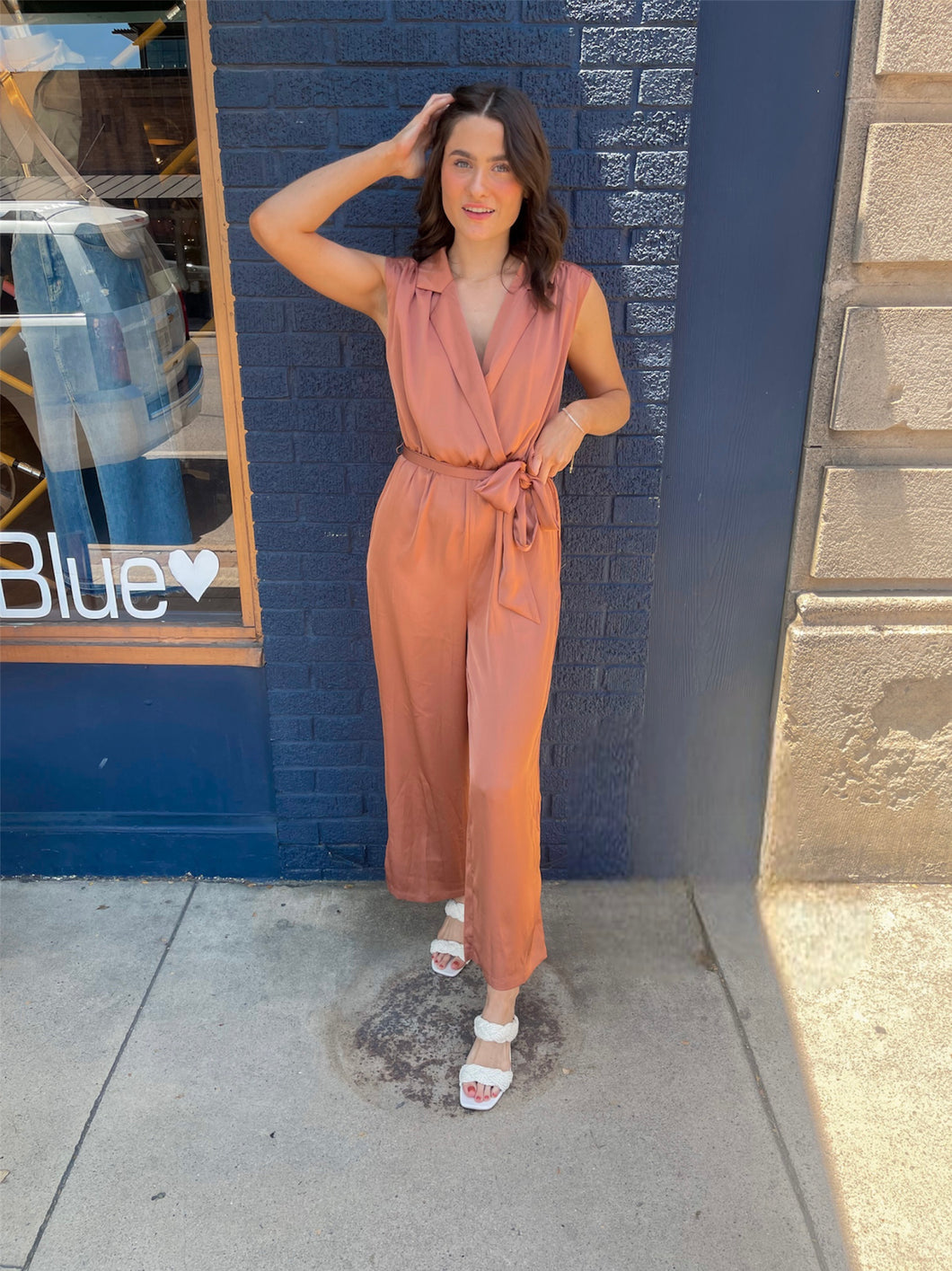 Satin Collared Jumpsuit