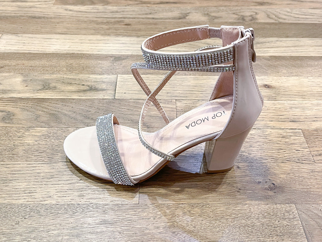 Sparkle Strappy Heel