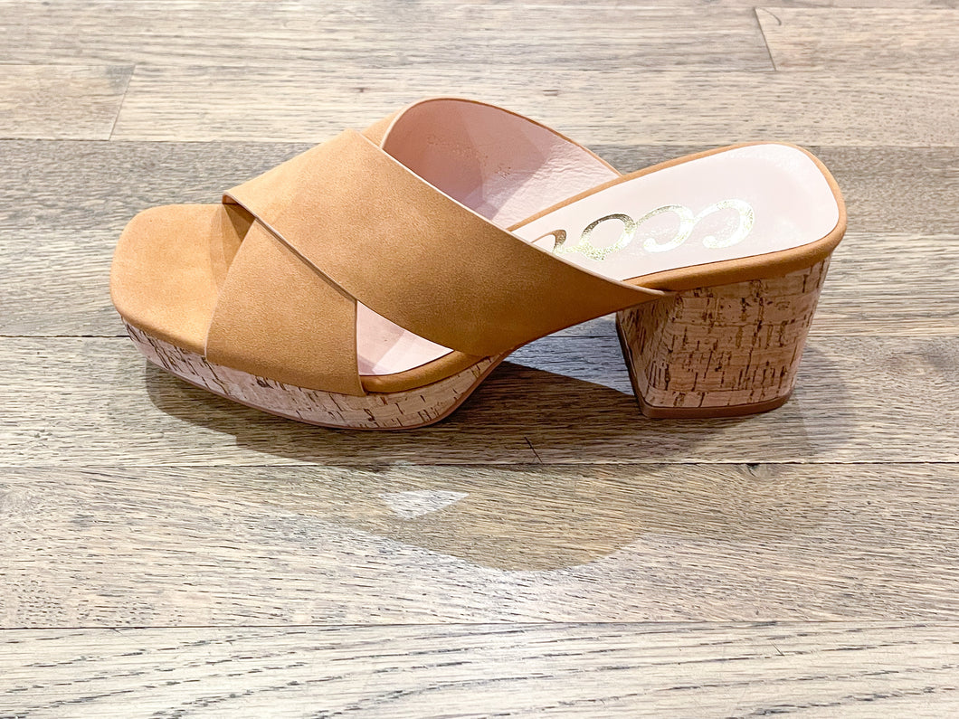 Cork Block Heel