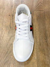 Load image into Gallery viewer, White Stripe Sneaker
