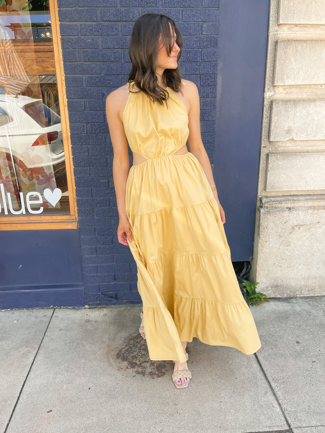 Cutout Maxi Dress// 2 Colors