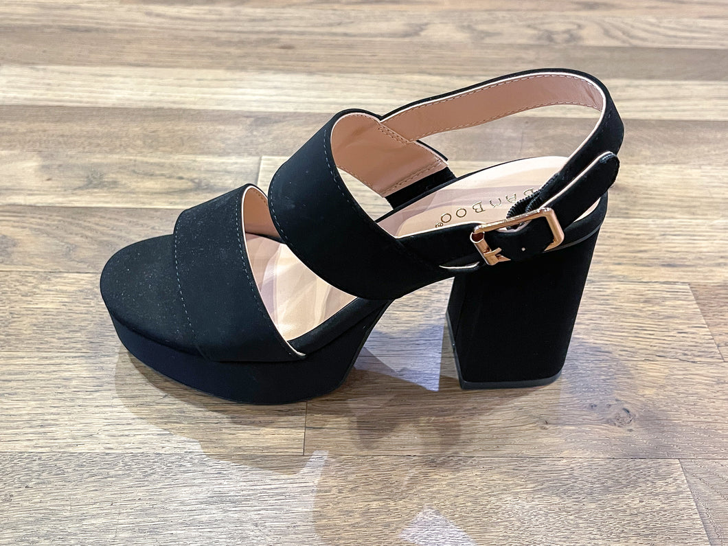 2 Strap Platform Block Heel