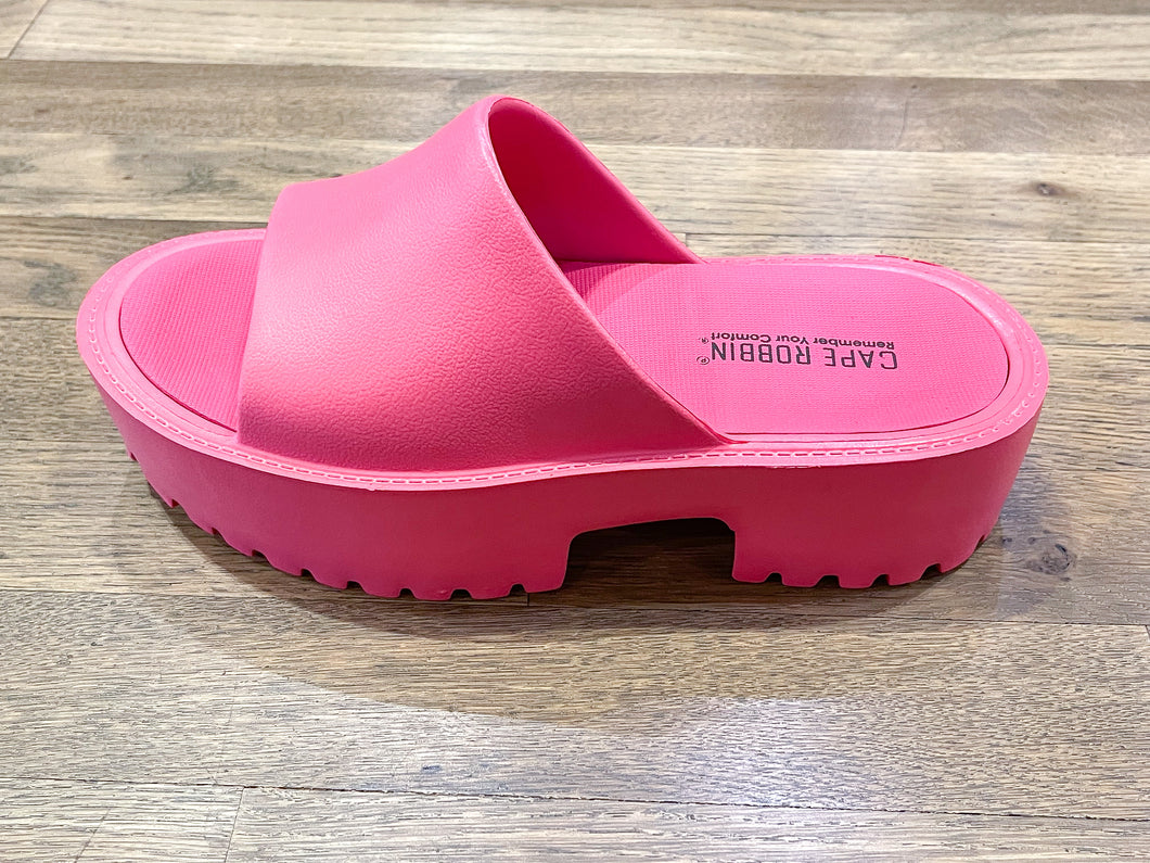 Fuchsia Lug Sole Platform