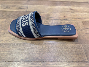 Paris Textile Sandals