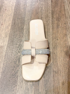 Nude Rhinestone Slide