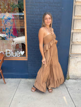 Load image into Gallery viewer, Halter Beaded Ruffle Jumpsuit
