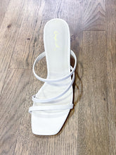 Load image into Gallery viewer, Strappy Mule Kitten Heel
